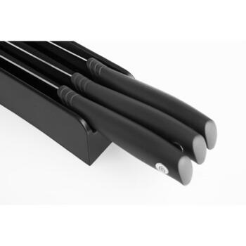 Brabantia Tasty+ блок для ножей в ящик 123023, 3 ножа, 0,5кг, тёмно-серый (123023)