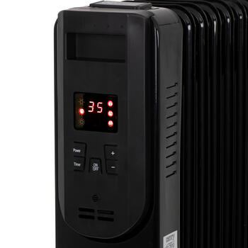 Efektīvs eļļas radiators ar tālvadības pulti 2000 W 3 jaudas līmeņi līdz 26 m² Melns CR7812 Camry (CR 7812)