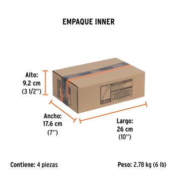 Kalts ar rokturi 25x250mm Truper® (C-1X10G)