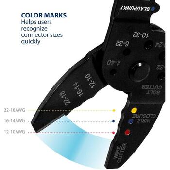 Blaupunkt Кабелерез BP80003, 230mm, сталь, фиксация, 10-22AWG, 8/32-4/40