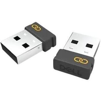 Dell Secure Link USB приемник WR3 570-BBCX, RF 2.4 GHz, черный, без аккумулятора, совместим с Dell KM900, KB900, MS900 (570-BBCX)