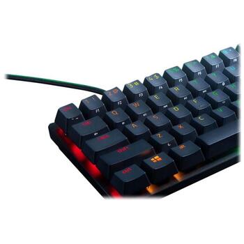 Razer Huntsman Mini 60% klaviatūra RZ03-03390700-R3N1, USB-C, RGB Chroma, Opto-mehāniskā, NORD, Anti-Ghosting, PBT taustiņi (RZ03-03390700-R3N1)
