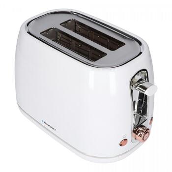 Blaupunkt Toster TSS802WH, 900W, 2 spraugas, 6 cepšanas līmeņi, atkārtota sildīšana, automātiska centrēšana (TSS802WH)