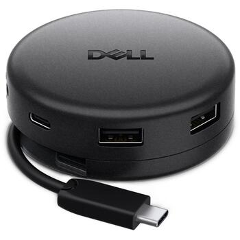 Dell Pro 7-in-1 USB-C Travel Hub - DA326, 1 x HDMI 2.1, 1 x DP 1.4, 1 x USB-A 3.2 Gen1, 1 x USB-C, 2500 Mbit/s, 100 W (470-BGCG)