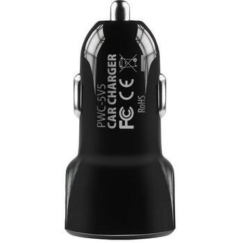Axagon Lādētājs automašīnai PWC-5V5 24W, 2x USB-A 5V/2.4A, strāvas adapteris, 12-24V, melns, ātrā uzlāde, OCP, OVP, OTP, OSP (PWC-5V5)
