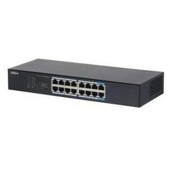 Dahua S3016-16GT коммутатор 16 × RJ-45 10/100/1000, unmanaged, L2, 32 Gbit/s, 16000 MAC адресов (S3016-16GT)