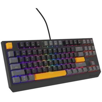 Genesis Thor 230 TKL mehāniskā spēļu tastatūra NKG-2081, 87 taustiņi, Outemu Red, RGB LED, USB Type-C, 3000 mAh, QWERTY, Hot-Swap (NKG-2081)