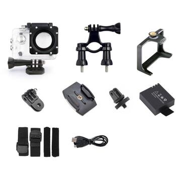Goxtreme Видеокамера 20171, 1080p @ 30fps, 720p @ 30fps, 12MP, водонепроницаемая до 30м, 2'' LCD, WiFi, USB-C (20171)