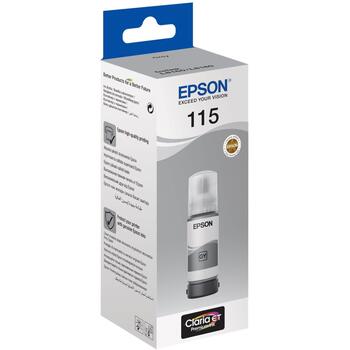 Epson Чернила бутылка C13T07D54A, 70мл, Серый, 1 упаковка, Совместимость с L8160, L8180 (C13T07D54A)