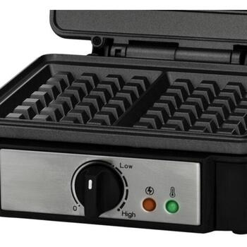 Zelmer Vafeļu panna ZWM0012 71405677P, 1200 W, 2 vafeles, nerūsējošais tērauds, nelīpošais pārklājums, temperatūras regulēšana (71405677P)