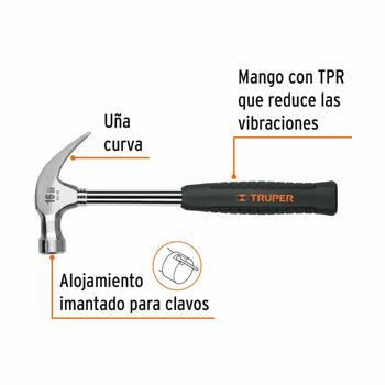 Galdnieka āmurs ar tērauda caurules kātu 450g 16700 SJ-16 Truper (SJ-16)