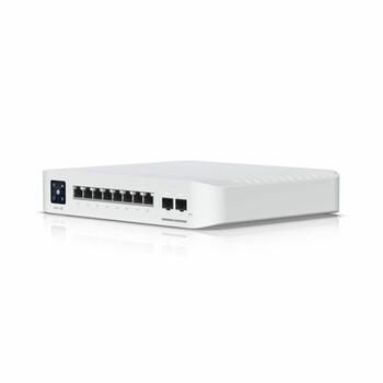 Коммутатор Layer 3 8 портов Gigabit PoE с 6 × PoE+ и 2 × PoE++ RJ45 2 × 10G SFP+ uplink общий PoE бюджет 120 Вт USW Pro 8 PoE Белый Ubiquiti (USW-PRO-8-POE-EU)