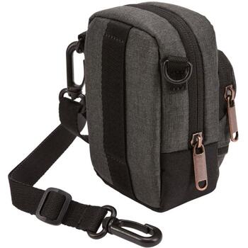 Case Logic Era CECS101 OBSIDIAN, kompakta kameras soma, 109g, 10.9x6.6x19.1cm, melange audums, melna, noņemama plecu siksna (3205278)