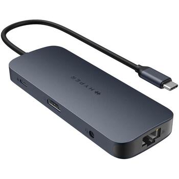 Hyper dokstacija HD4005GL, 1x HDMI, 1x RJ-45, USB-C 3.2 Gen 2, Thunderbolt 3, Thunderbolt 4, 140 W PD3.1 (HD4005GL)