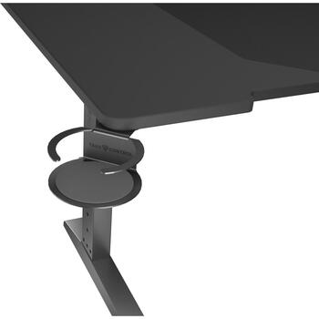 Genesis spēļu galds Holm 160 RGB NDS-2250, 160x75cm, 70-90cm, MDF, regulējams augstums, kabeļu pārvaldība, krūžu turētājs (NDS-2250)