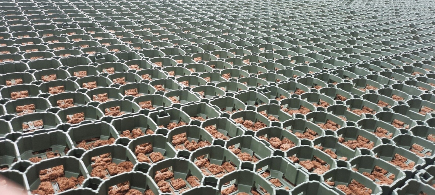 Решетка для газона SG6, 57,5x38x4 см, зеленая; 4280203T (4280203T)