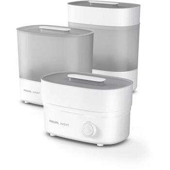 Philips Avent паровой стерилизатор SCF291/00, для 6 бутылочек, 10 мин, 99,9% микробов, PP, 304x183x359 мм (SCF291/00)