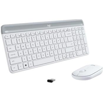 Logitech Bezvadu tastatūras un peles komplekts MK470 920-009205, 10m, AA, AAA, QWERTY, bez apgaismojuma, kompakts dizains (920-009205)