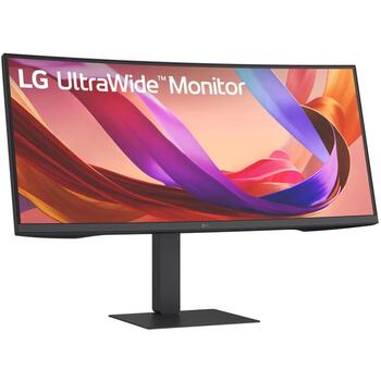 LG monitors 34U640B-B, 34 collas, 3440x1440, WQHD, 21:9, ieliekts, VA, 144Hz, 5ms, 300cd/m², HDR10, FreeSync Premium, USB-C, HDMI (34U640B-B)