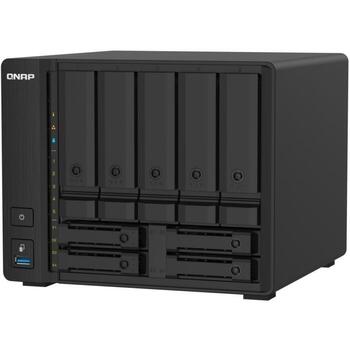 Qnap NAS uzglabāšanas tornis TS-932PX-4G, 9 disku, 4GB atmiņa, 2x 10GbE SFP+, 2x 2.5GbE LAN, 5x 3.5-collu, 4x 2.5-collu SATA (TS-932PX-4G)