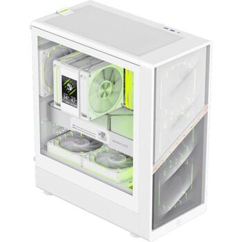 Gamemax Korpuss AERIS 330 MW, 1 x 3,5HDD + 5 x 2,5SSD, 5 paplašināšanas sloti, M-ATX, USB-C, USB 3.0, USB 2.0 (AERIS 330 MW)