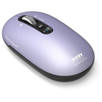 Port Connect PURE MAC 910502, bezvadu Bluetooth optiskā pele, 1000/1600/2400/3200 DPI, 5 pogas, klusa skaņa, ritināšanas ritenītis (910502)