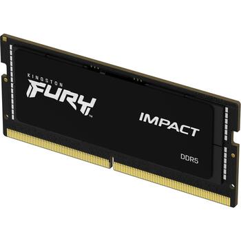 Kingston оперативная память KF560S38IBK2-32, 32GB, 6000MT/s, DDR5, CL38, SODIMM, 2x16GB, FURY Impact, XMP 3.0, PnP (KF560S38IBK2-32)