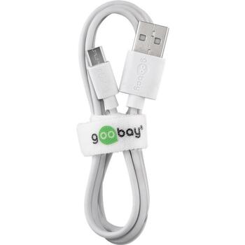 Goobay кабель Micro USB для зарядки и синхронизации 43837, 1м, USB-A 2.0 - Micro-USB, двойное экранирование (43837)
