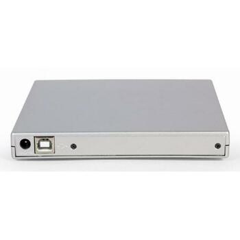 Gembird DVD записывающее устройство DVD-USB-021-SV, USB 2.0, 24x запись CD, 8x запись DVD, серебристый, тихая работа (DVD-USB-021-SV)
