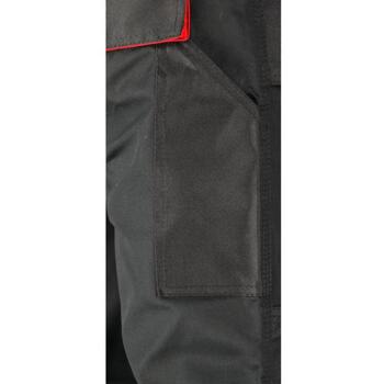 Yato darba kombinezons YT-8033, XL, 188-196 cm, 98-106 cm, 275 g/m², 65% poliesteris, 35% kokvilna, melns un sarkans, 11 kabatas (YT-8033)