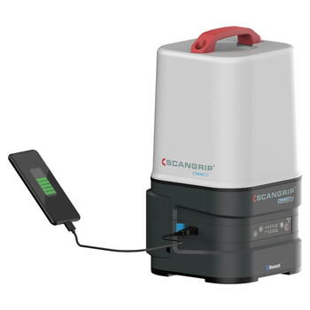Akumulatora darba lampa AREA 10 CONNECT, 10000 lm, 03.6103C, karkass C CAS, Scangrip (03.6103C)