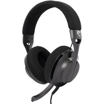 White Shark Провода игровая гарнитура PARROT BLACK, 165g, 121dB, 30Ω, 1.8m, 3.5mm, 2.0, 2 динамика, выдвижной микрофон (PARROT BLACK)