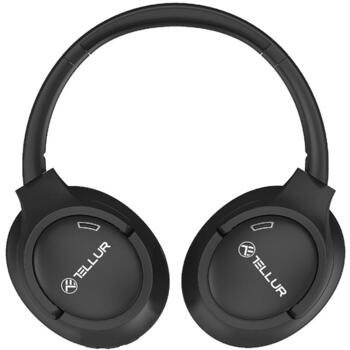 Tellur Vibe Bluetooth наушники TLL511471, 150g, черный, 20-20kHz, 113dB±3dB, 32Ω, ANC, Bluetooth v5.3, 10m, USB-C (TLL511471)