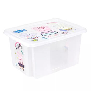Keeeper Коробка с крышкой Karolina Peppa Pig 0612236001194, 15л, 38x29,5x20,5см, прозрачная, ПП (0612236001194)