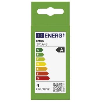 Emos LED лампочка MINI GLOBE ZF1A43, 3,8 Вт, 806 лм, 230 В, 50 000 часов, E14, нейтральный белый, 360°, класс A (ZF1A43)