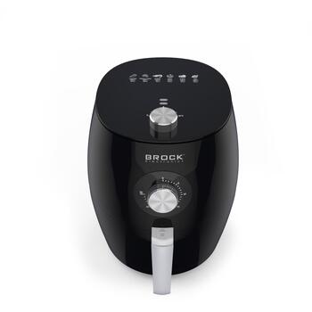 Brock AFM 3501 BK аэрофритюрница, 3,5 л, 1500 Вт, 80-200°C, таймер 30 мин, защита от перегрева (AFM 3501 BK)