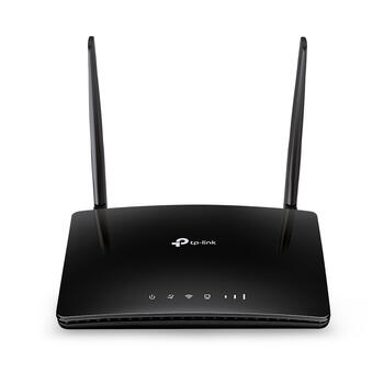 Wi-Fi роутер AC1200 4G LTE двухдиапазонный с поддержкой SIM Archer MR402 802.11ac 300 Mbps (2.4 GHz) 867 Mbps (5 GHz) 3×10/100 LAN 1×10/100 LAN WAN Nano SIM 2 съемные антенны Черный TP-Link (Archer MR402)