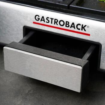 Gastroback Гриль 42524, 2000W, 5.2kg, 1300cm², антипригарное покрытие, термостат, защита от брызг (42524)