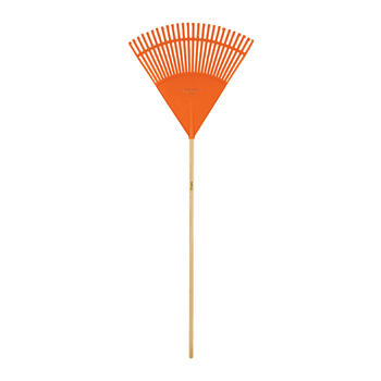 Lapu grābeklis, 26 elastīgi plastmasas zari, koka rokturis, 122 cm, EP-26F TRUPER (EP-26F)