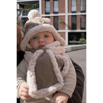 Lodger Hatter Folklore Fleece cepure HT 535_12-24, Buffalo, 12-24m, 100% poliesters, brūna/smilšu, rudens/ziema (HT 535_12-24)