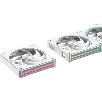 Zalman ZM-DF120 A3 WHITE, вентилятор 120мм, PWM, ARGB, 3 шт., 800-2300 об/мин, 70.1 CFM, 2.13 ммH2O, 34.5 дБА (ZM-DF120 A3 WHITE)