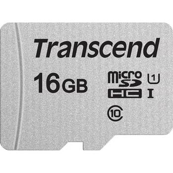 Transcend microSDHC карта памяти TS16GUSD300S-A, 16GB, Class 10, UHS-I U1, 95MB/s чтение, 10MB/s запись, SD адаптер (TS16GUSD300S-A)