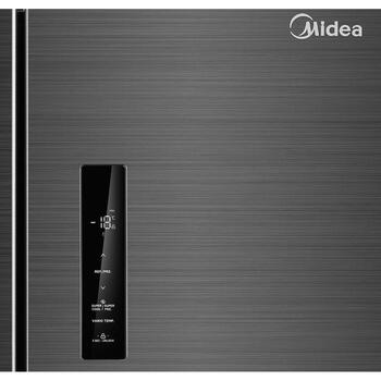 Midea MDRF632FIE45 холодильник, класс E, 177.5см, No Frost, 305л, 168л, дисплей, 35дБ, Dark Inox (MDRF632FIE45)