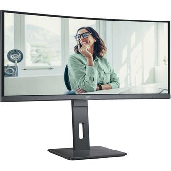 Aoc LCD monitors CU34P3CV 86.36 cm 3440 x 1440 UltraWide QHD 21:9, 300 cd/m², 178°/178° skata leņķis, 4 ms, 2 skaļruņi (CU34P3CV)