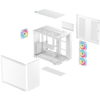 Deepcool Korpuss CG530U 4F WH R-CG530U-WHAGA4-G, 2x3.5
