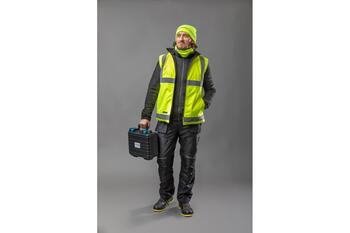 Hogert HT5K382-S flīsa jaka vīriešiem, S, 100% poliesters, 290 g/m², 2 rāvējslēdzēja kabatas, elastīgas aproces (HT5K382-S)