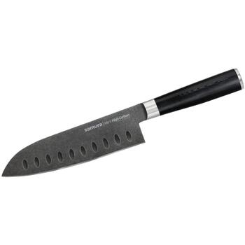 Samura Santoku нож SM-0094B, AUS-8, 58 HRC, 180 мм, рукоять G-10, stonewash (SM-0094B)