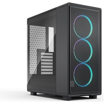 Fractal Design Компьютерный корпус Epoch FD-C-EPO1A-04, ATX, Mid Tower, черный, 3 мм закаленное стекло, сталь, RGB (FD-C-EPO1A-04)
