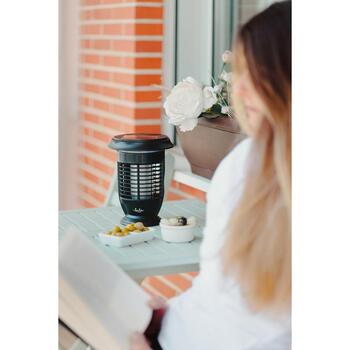 Jata MELI0420, уничтожитель насекомых с солнечной лампой, 4 УФ-светодиода, 40 м², IPX4, зарядка USB, 5 Вт, 110-230 В (MELI0420)