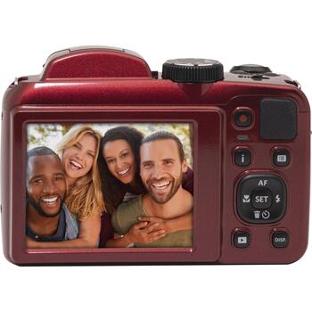 Kodak Цифровая камера AZ255RD, 16,15 МП, 25x оптическое увеличение, 3 дюйма LCD, 1920 x 1080 пикселей (AZ255RD)